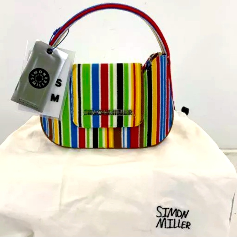 NWT Simon Miller  Striped Fabric Mini Bag